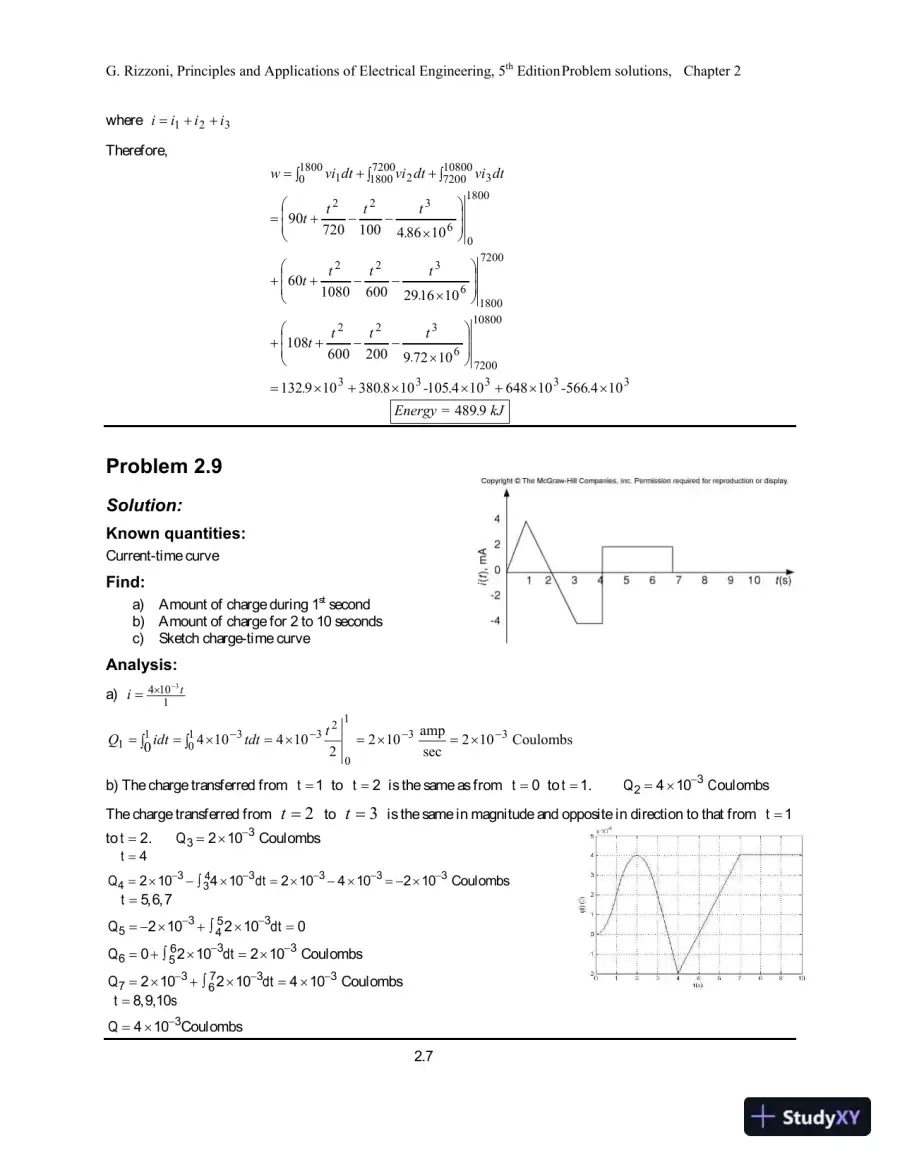 Principles and Applications of Electrical Engineering 5th Edition Solution Manual, page 13