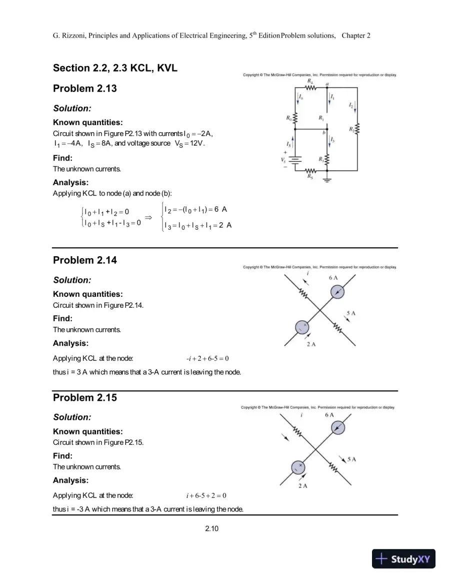 Principles and Applications of Electrical Engineering 5th Edition Solution Manual, page 16