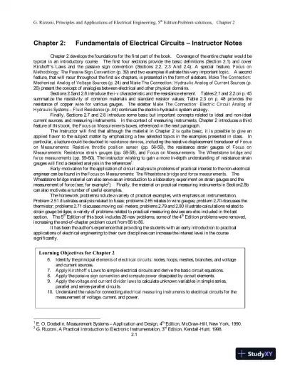 Principles and Applications of Electrical Engineering 5th Edition Solution Manual - Page 7 preview image