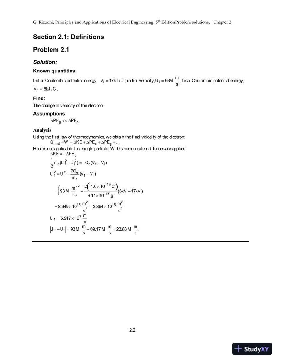 Principles and Applications of Electrical Engineering 5th Edition Solution Manual, page 8