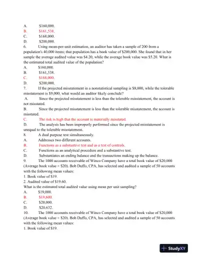 ACC555 Final Exam - Page 3 preview image