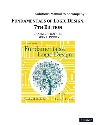 Solution Manual For Fundamentals of Logic Design, 7th Edition - Page 1 preview image