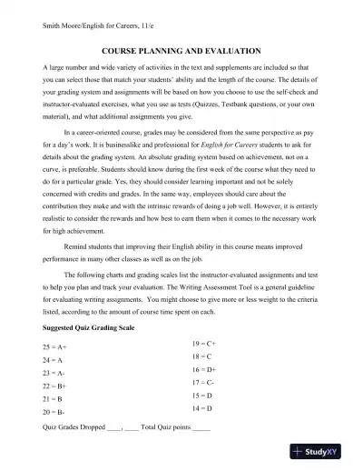 Solution Manual for English for Careers: Business, Professional and Technical, 11th Edition - Page 15 preview image