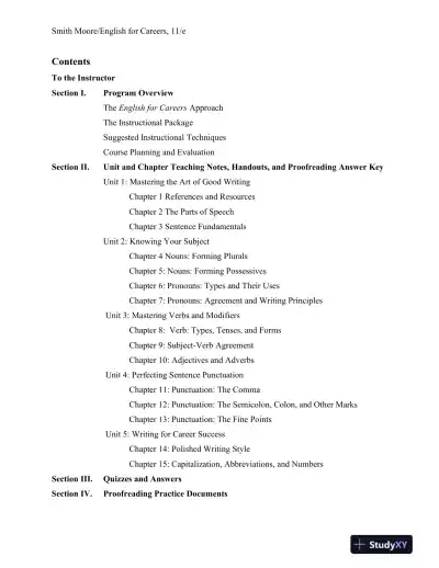 Solution Manual for English for Careers: Business, Professional and Technical, 11th Edition - Page 3 preview image