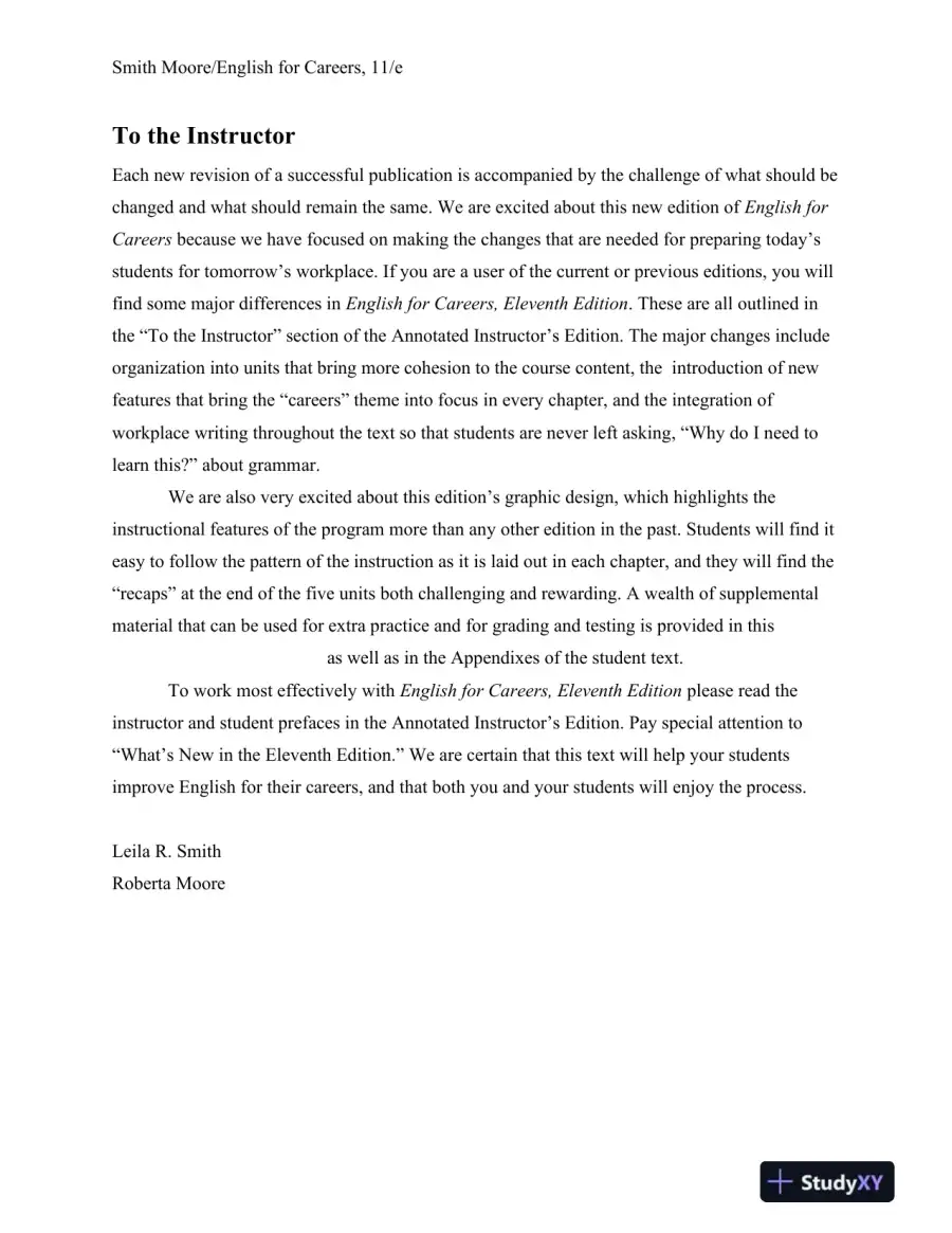 Solution Manual for English for Careers: Business, Professional and Technical, 11th Edition, page 4