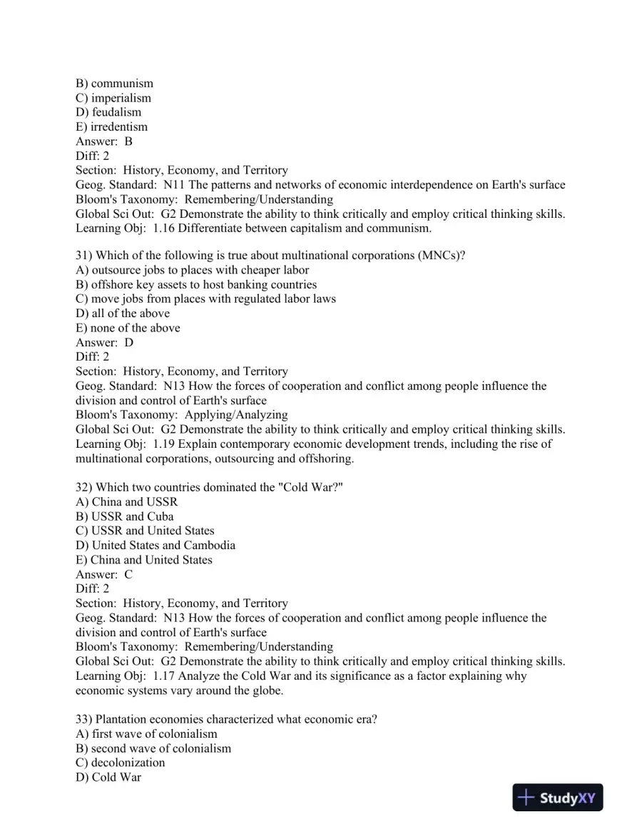 World Regions in Global Context: Peoples, Places, and Environments 6th Edition Test Bank, page 13