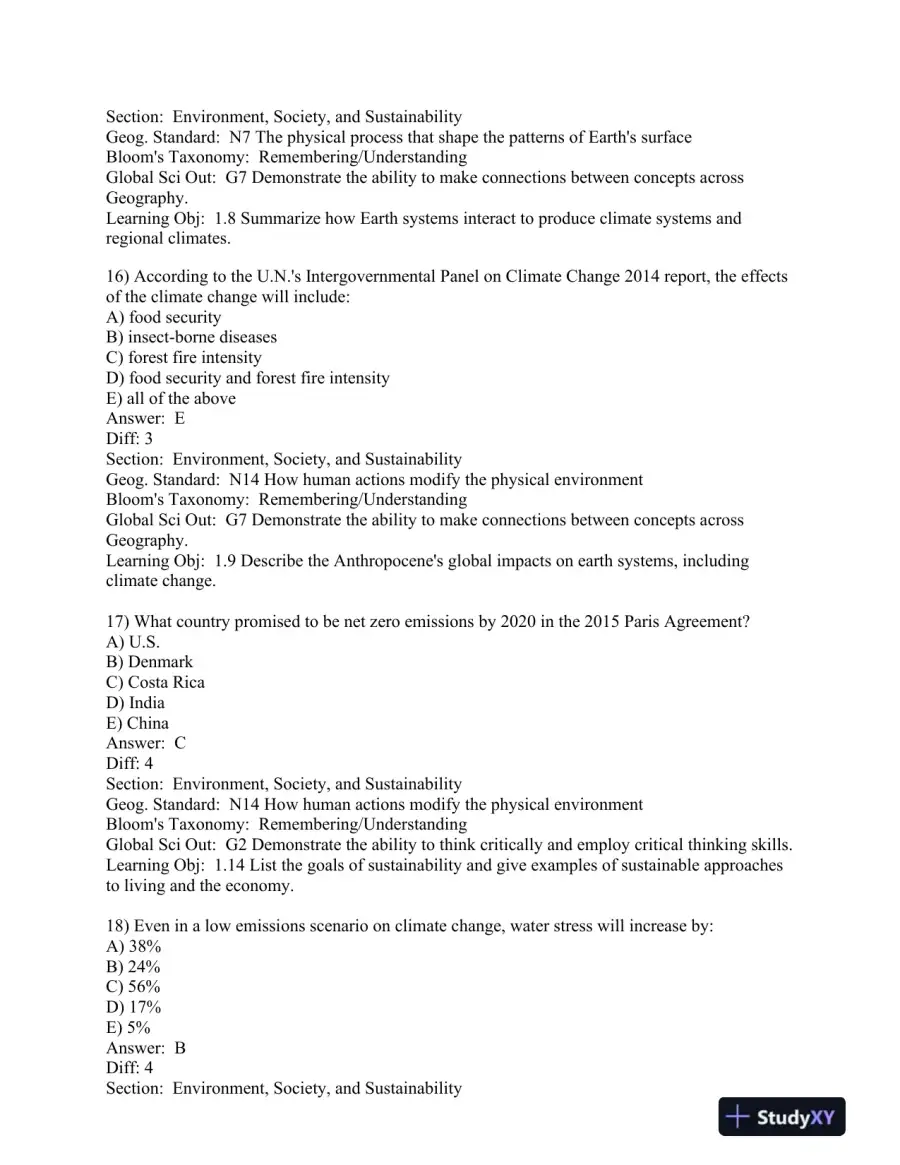 World Regions in Global Context: Peoples, Places, and Environments 6th Edition Test Bank, page 7
