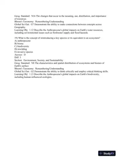 World Regions in Global Context: Peoples, Places, and Environments 6th Edition Test Bank - Page 8 preview image