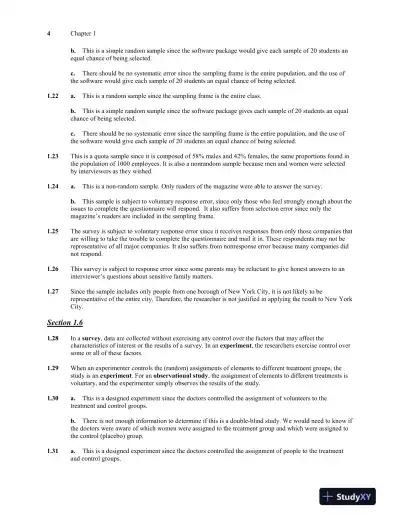 Solution Manual for Introductory Statistics, 9th Edition - Page 5 preview image