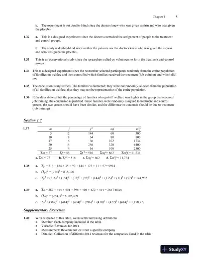 Solution Manual for Introductory Statistics, 9th Edition - Page 6 preview image