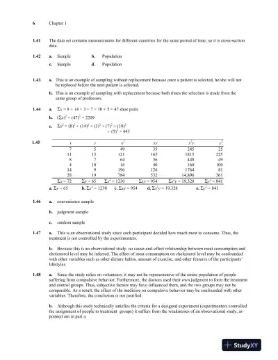 Solution Manual for Introductory Statistics, 9th Edition - Page 7 preview image
