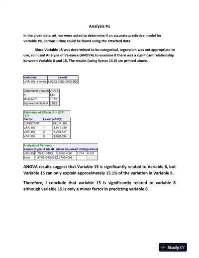 Predictive Modeling of Serious Crime Using County Demographic Data: Stats Final Exam Part 2 - Page 3 preview image