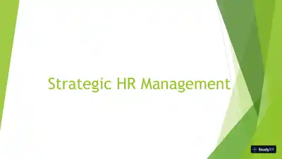 Strategic HR Management - Page 1 preview image