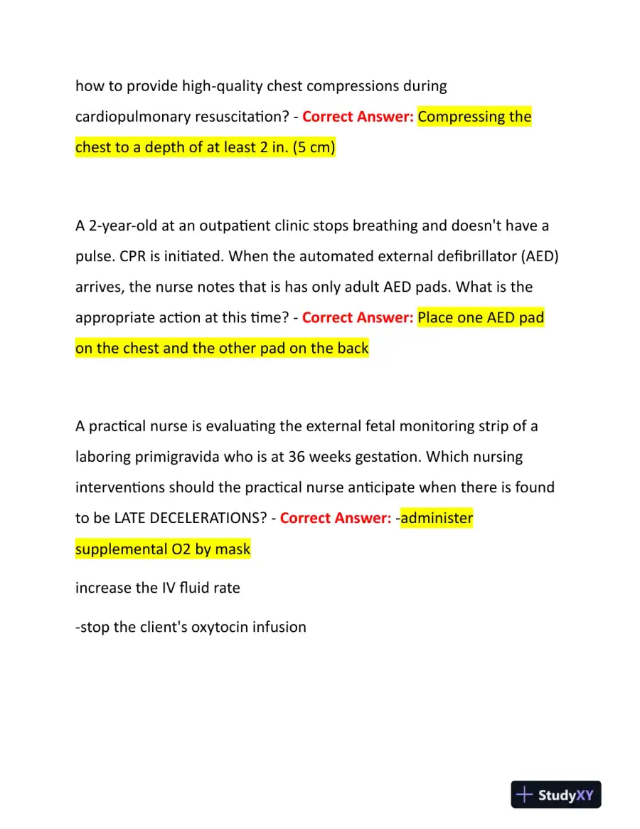 2023 NCLEX PN Prenatal Practice Exam With Answers (24 Solved Questions), page 3