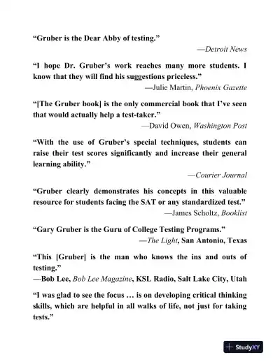 Gruber�s Complete SAT Guide 2019-2020 (2019) - Page 5 preview image