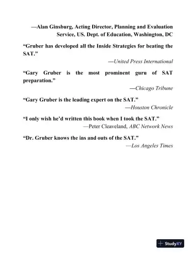 Gruber�s Complete SAT Guide 2019-2020 (2019) - Page 6 preview image