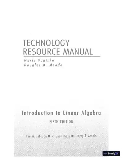 Solution Manual For Introduction To Linear Algebra, 5th Edition - Page 1 preview image