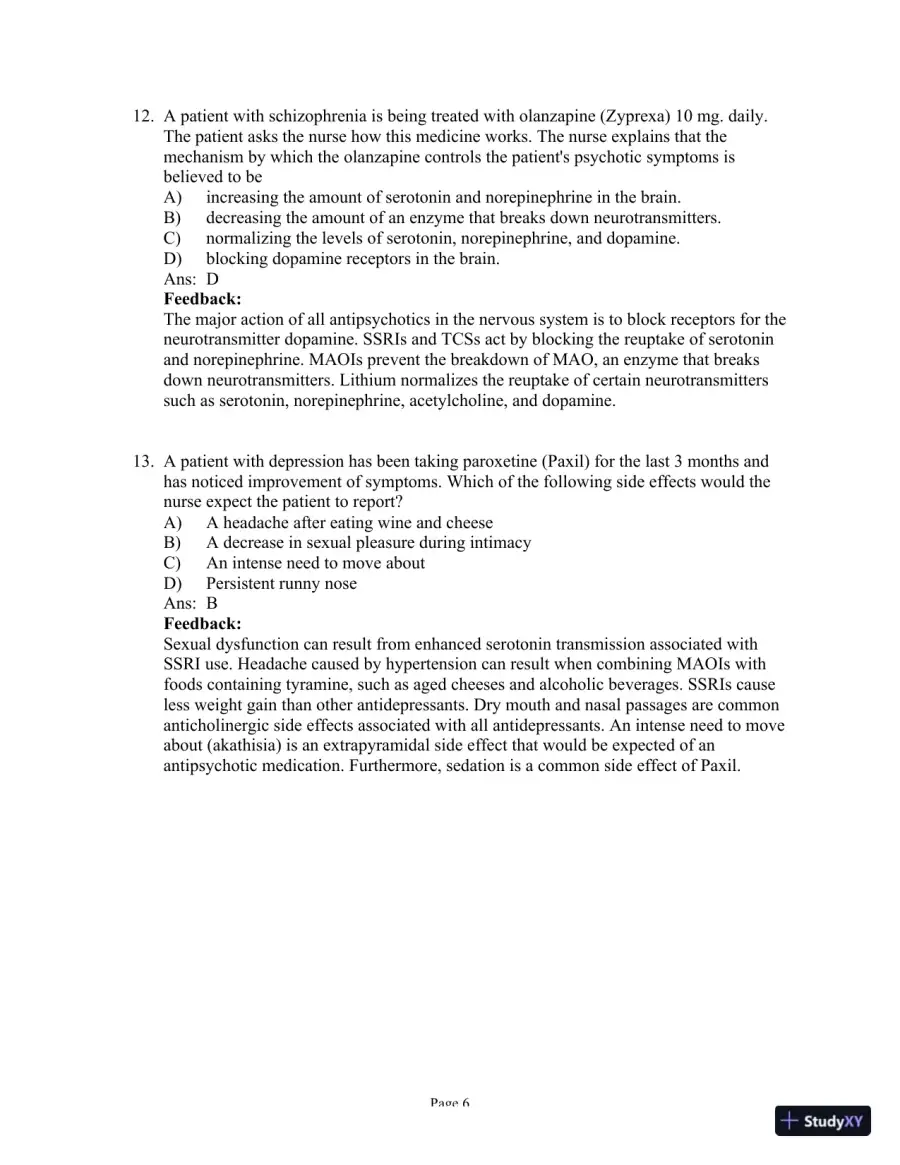 Test Bank for Psychiatric-Mental Health Nursing, 8th Edition (Chapters 1-24), page 19