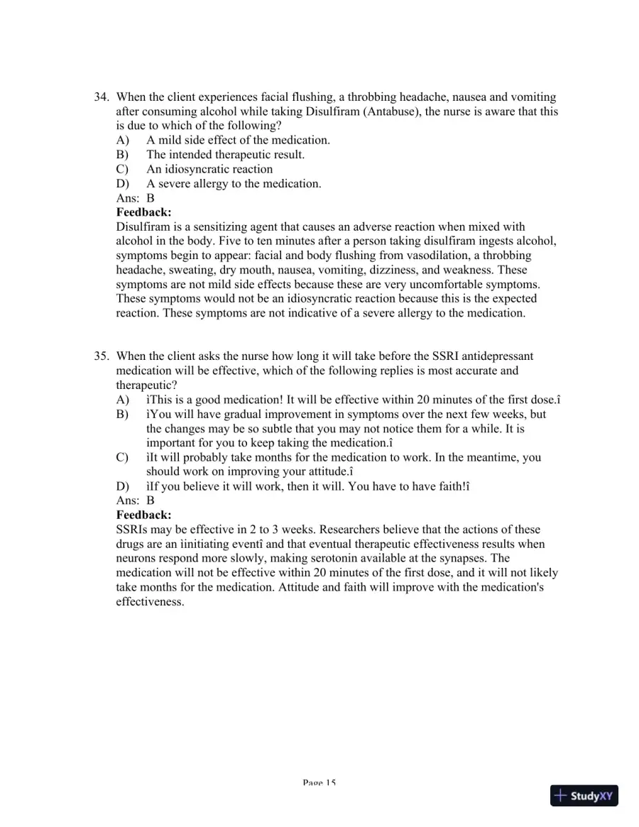 Test Bank for Psychiatric-Mental Health Nursing, 8th Edition (Chapters 1-24), page 28