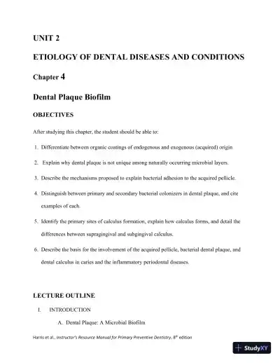 Class Notes for Primary Preventive Dentistry, 8th Edition - Page 13 preview image