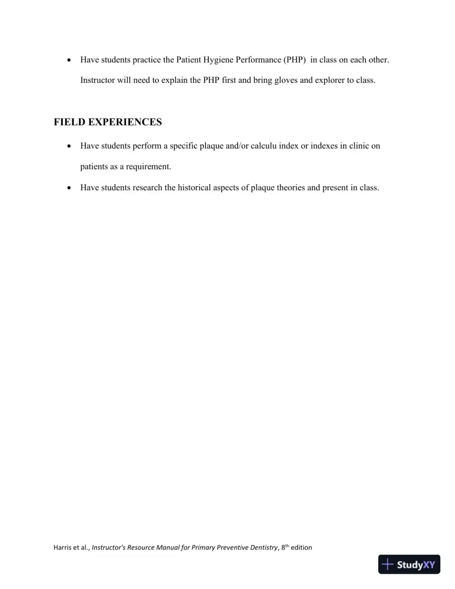 Class Notes for Primary Preventive Dentistry, 8th Edition, page 15