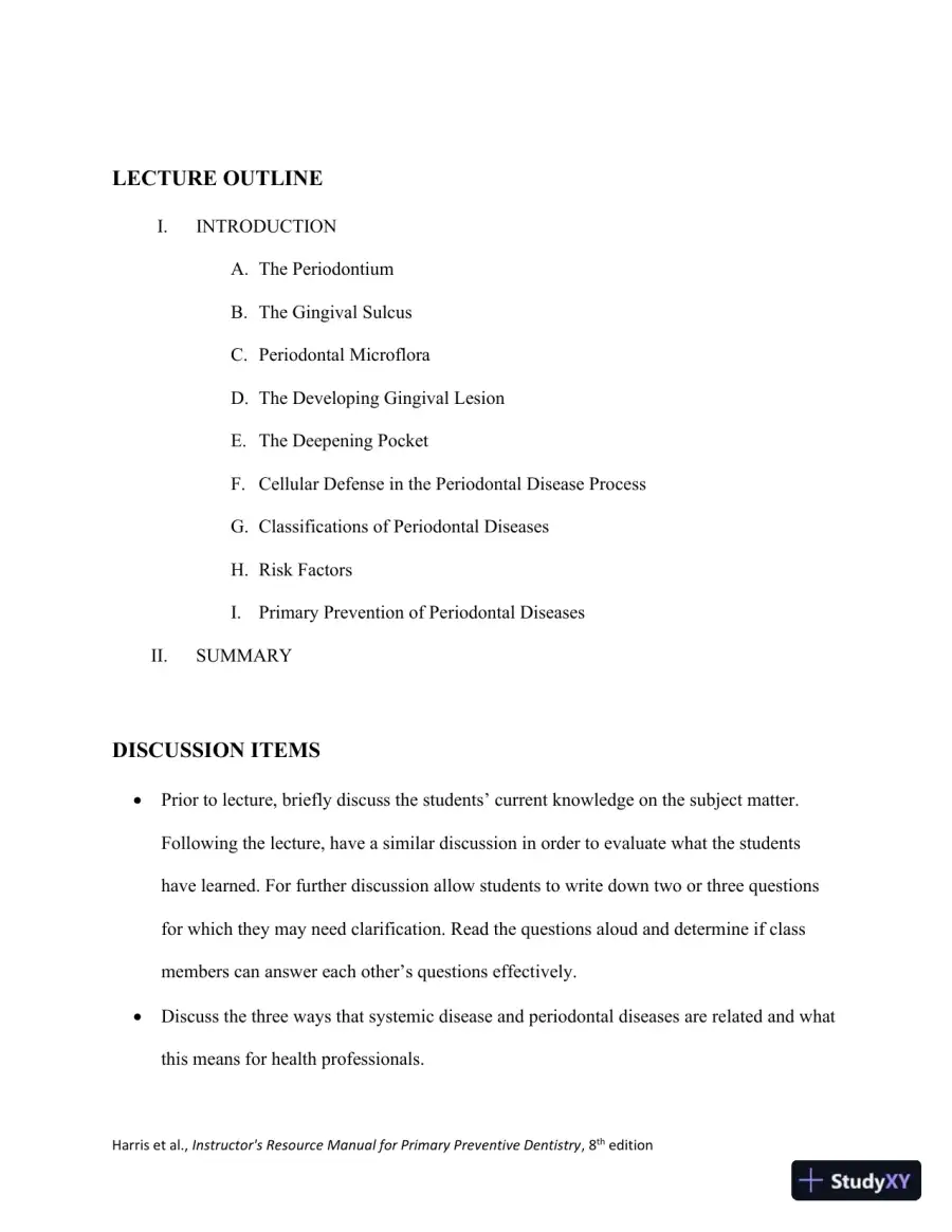 Class Notes for Primary Preventive Dentistry, 8th Edition, page 20