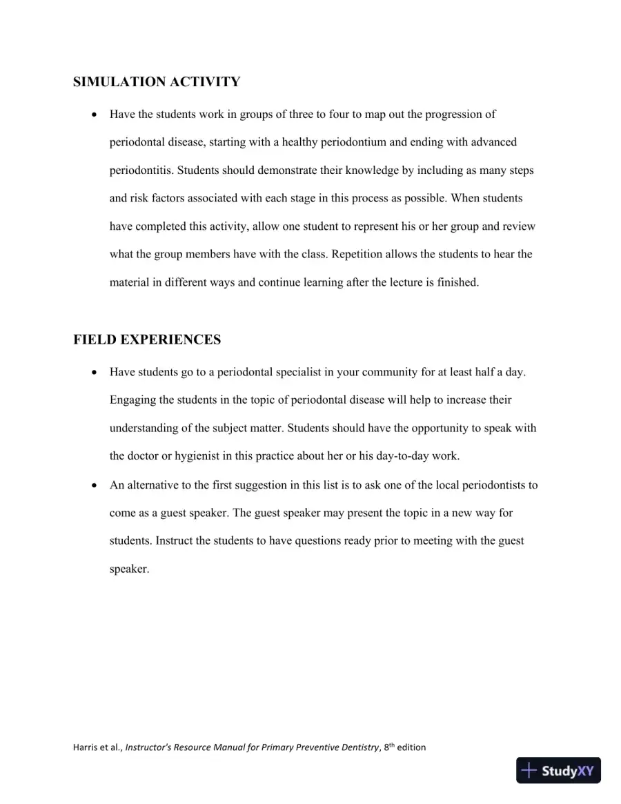 Class Notes for Primary Preventive Dentistry, 8th Edition, page 21
