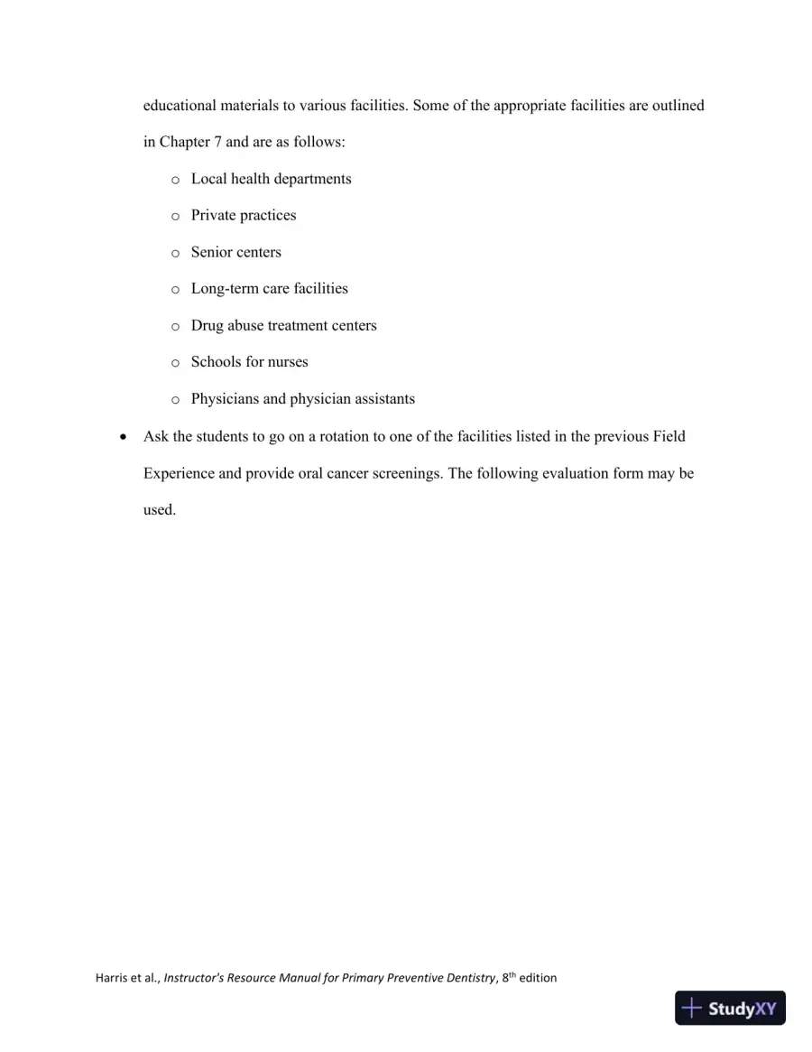 Class Notes for Primary Preventive Dentistry, 8th Edition, page 26
