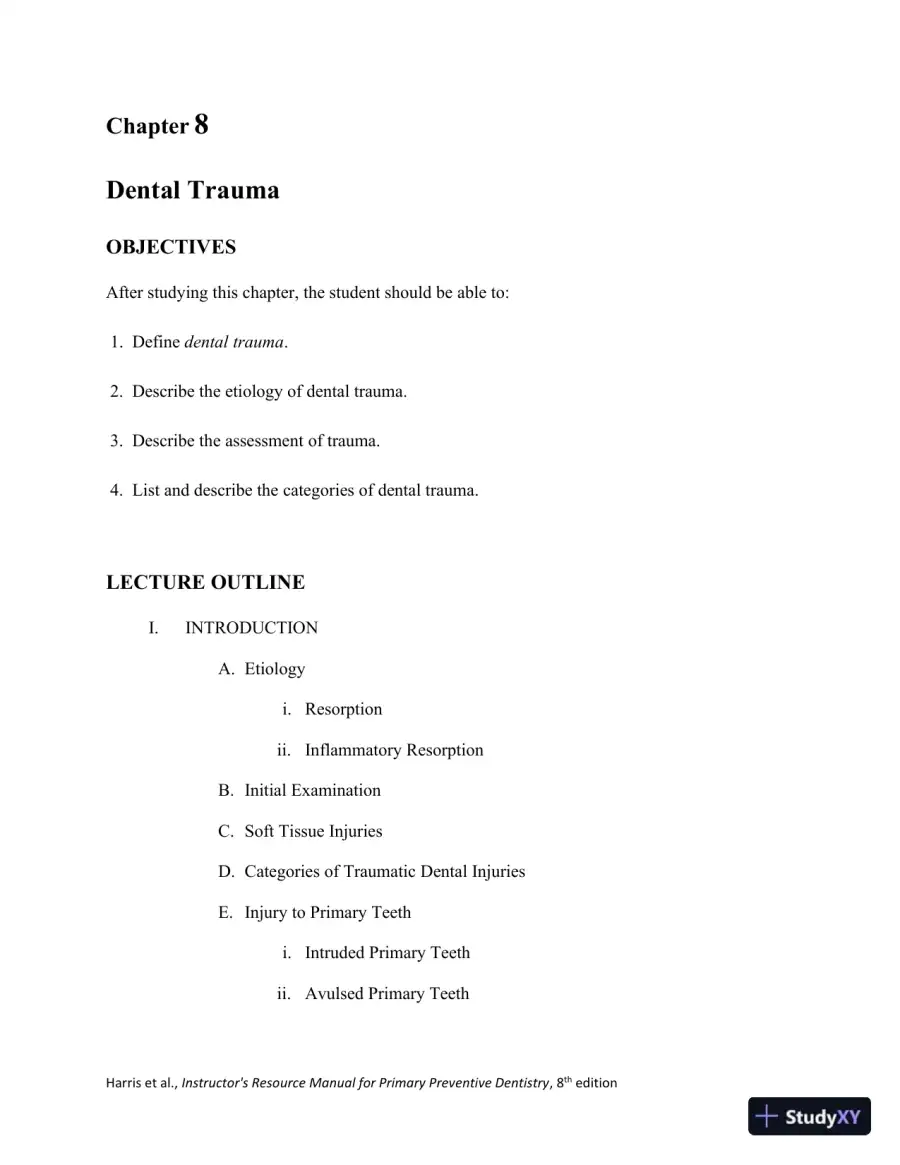 Class Notes for Primary Preventive Dentistry, 8th Edition, page 28