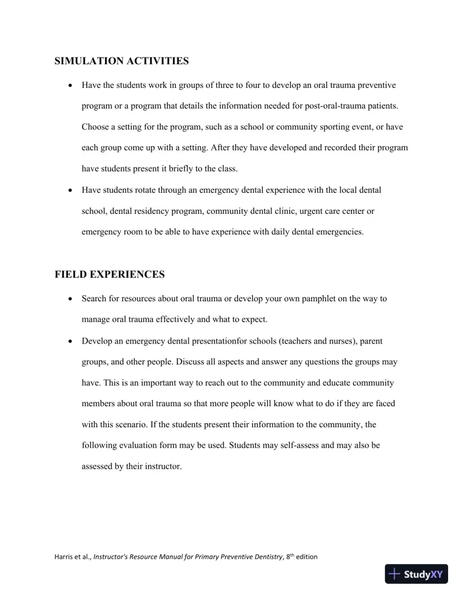 Class Notes for Primary Preventive Dentistry, 8th Edition, page 30