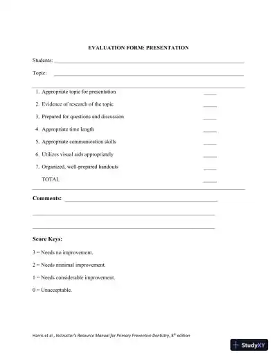 Class Notes for Primary Preventive Dentistry, 8th Edition - Page 7 preview image