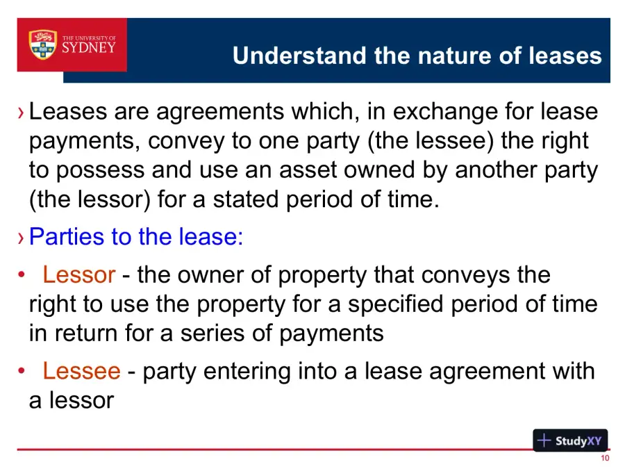 Accounting For Leases - ACCT2011 Financial Accounting, page 11