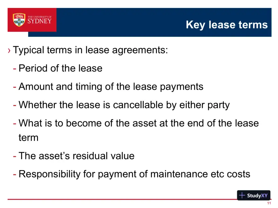 Accounting For Leases - ACCT2011 Financial Accounting, page 12