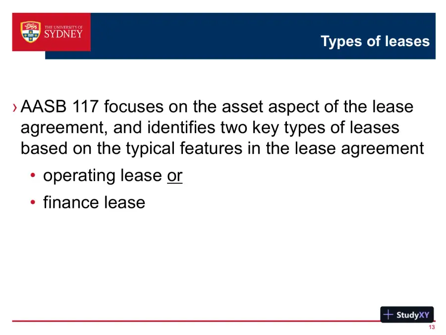 Accounting For Leases - ACCT2011 Financial Accounting, page 14