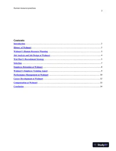 Walmart Human Resource Practices - Page 4 preview image
