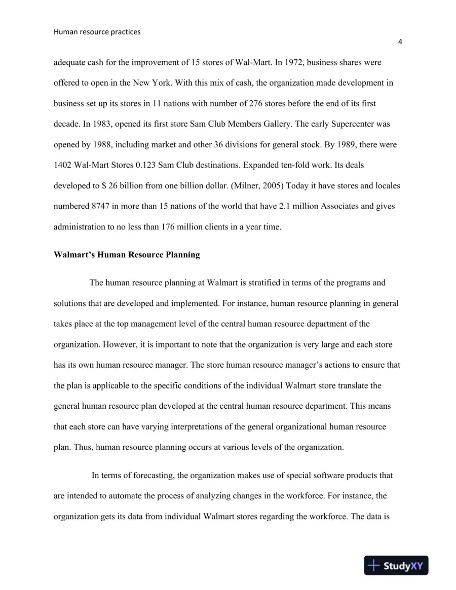 Walmart Human Resource Practices, page 6
