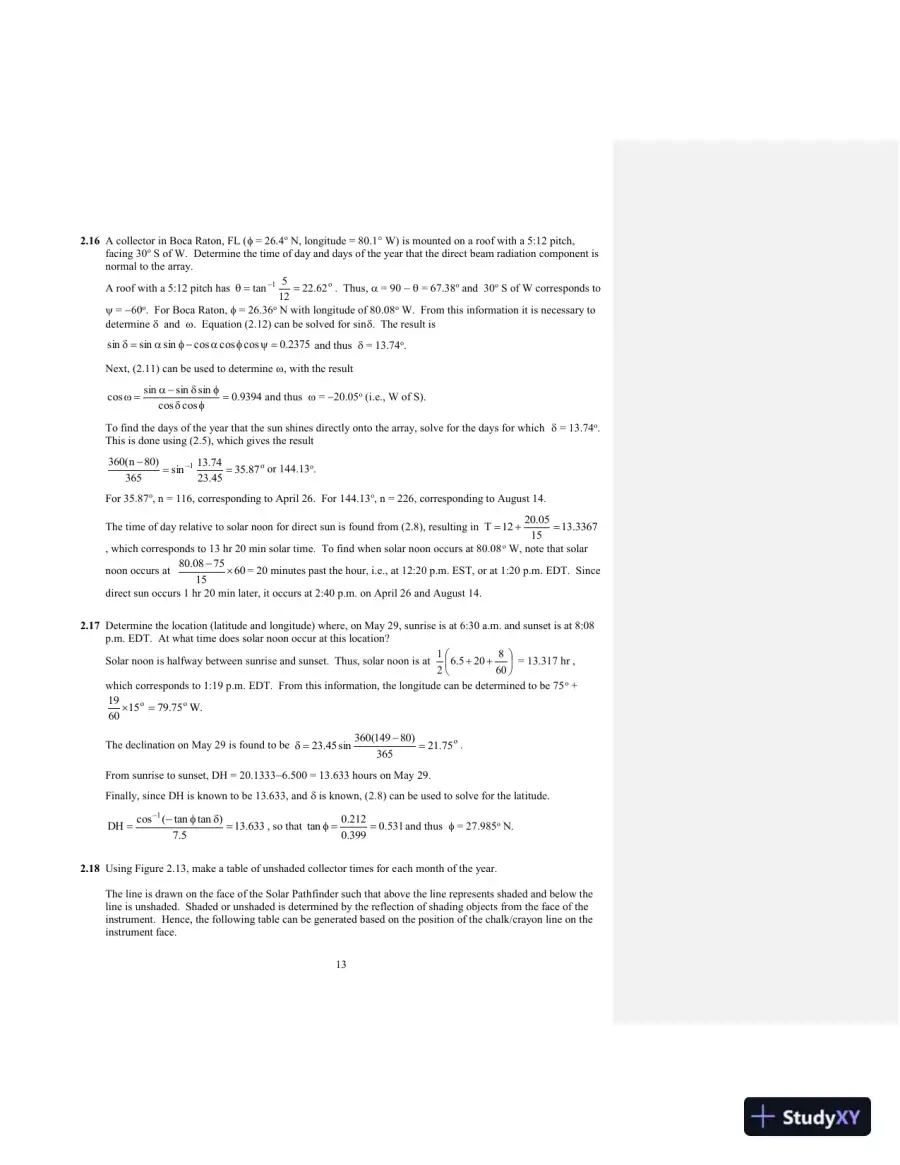 Solution Manual for Photovoltaic Systems Engineering, 4th Edition, page 14