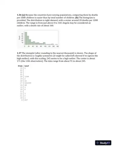 Solution Manual For The Basic Practice of Statistics, 8th Edition - Page 13 preview image