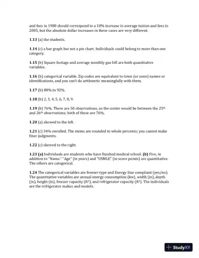 Solution Manual For The Basic Practice of Statistics, 8th Edition - Page 8 preview image