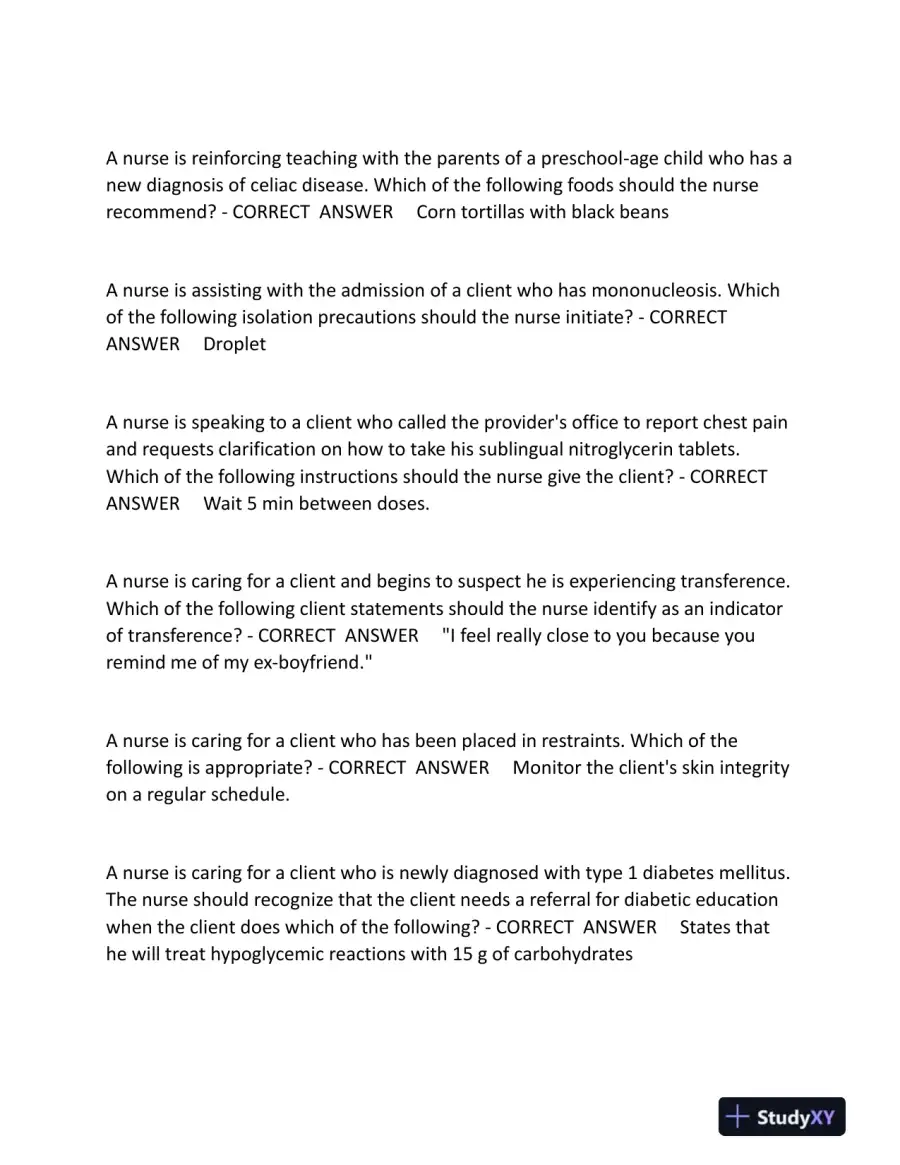 2023-2024 ATI RN Comprehensive Exam with Answers (175 Solved Questions), page 8