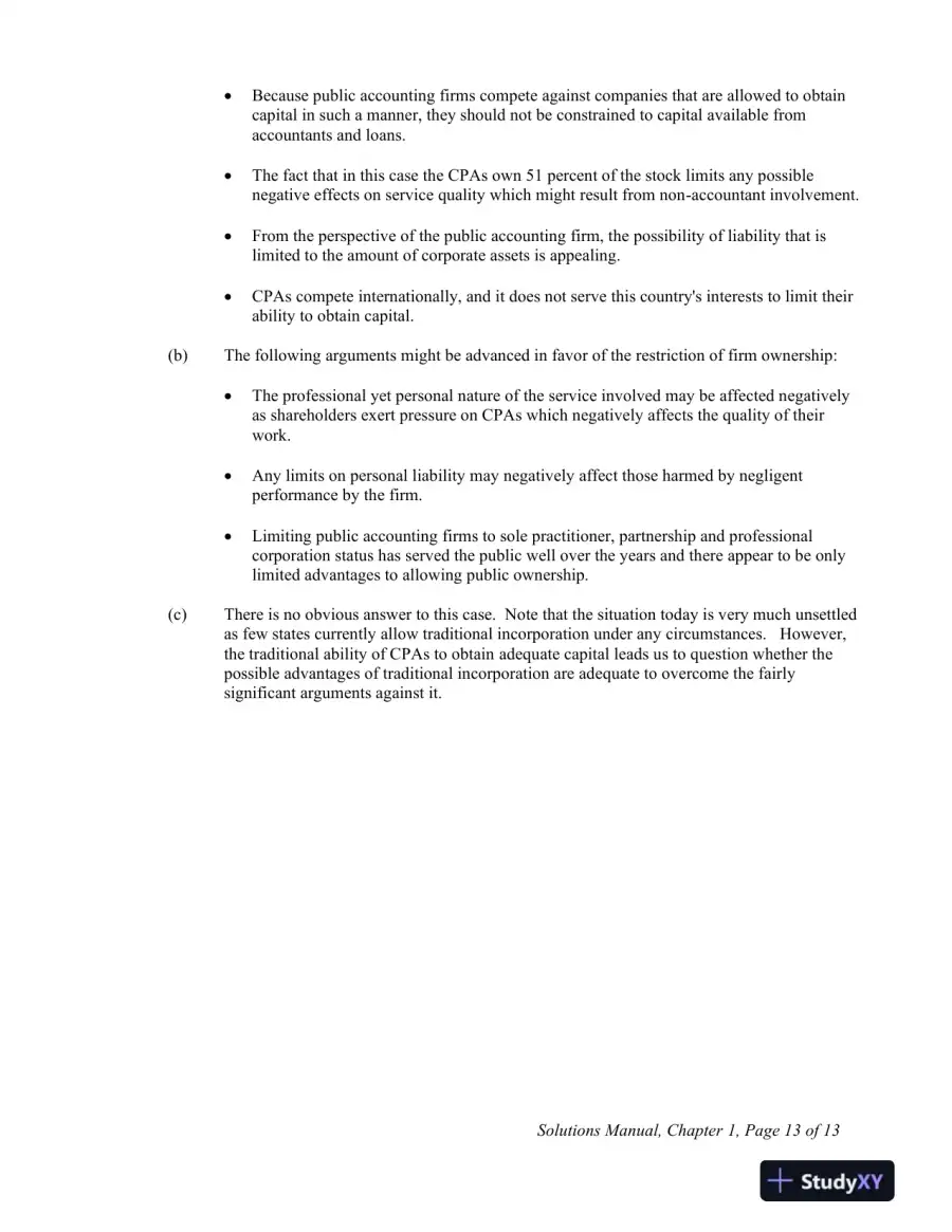 Solution Manual For Principles of Auditing and Other Assurance Services, 21st Edition, page 14