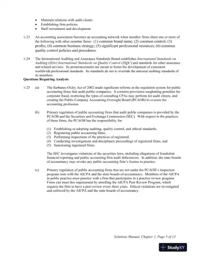 Solution Manual For Principles of Auditing and Other Assurance Services, 21st Edition - Page 6 preview image