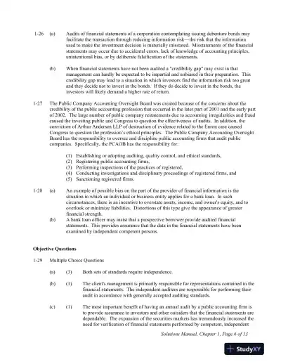 Solution Manual For Principles of Auditing and Other Assurance Services, 21st Edition - Page 7 preview image