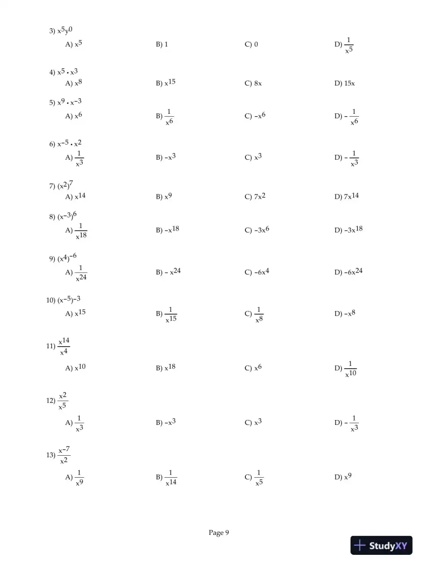 Precalculus, 5th Edition Test Bank, page 10
