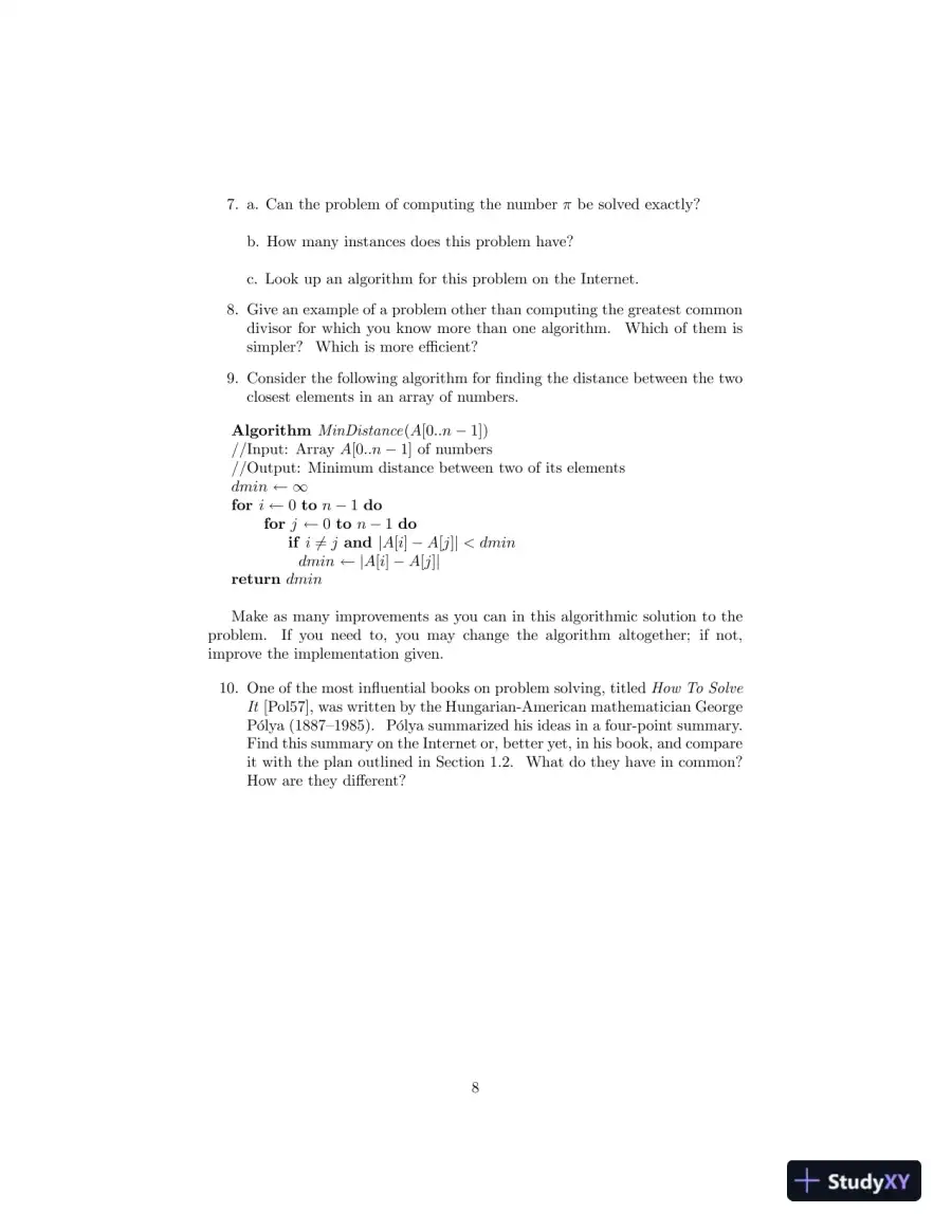 Solution Manual For Introduction To The Design And Analysis Of Algorithms, 3rd Edition, page 9