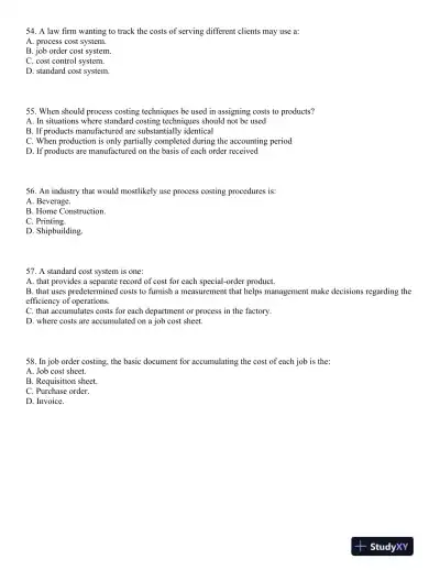 Test Bank For Principles Of Cost Accounting, 16th Edition - Page 14 preview image