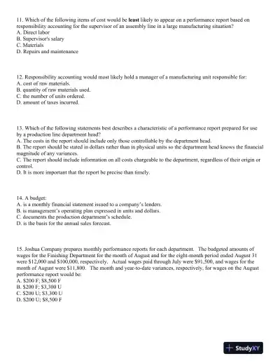Test Bank For Principles Of Cost Accounting, 16th Edition - Page 4 preview image