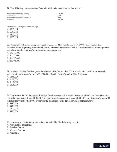 Test Bank For Principles Of Cost Accounting, 16th Edition - Page 6 preview image