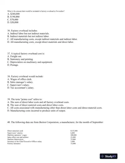 Test Bank For Principles Of Cost Accounting, 16th Edition - Page 9 preview image
