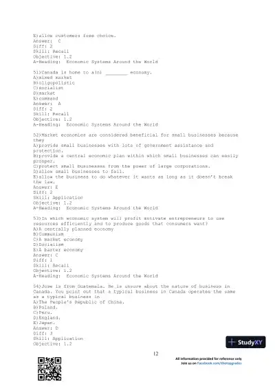 Business Essentials 12th Edition Test Bank - Page 13 preview image
